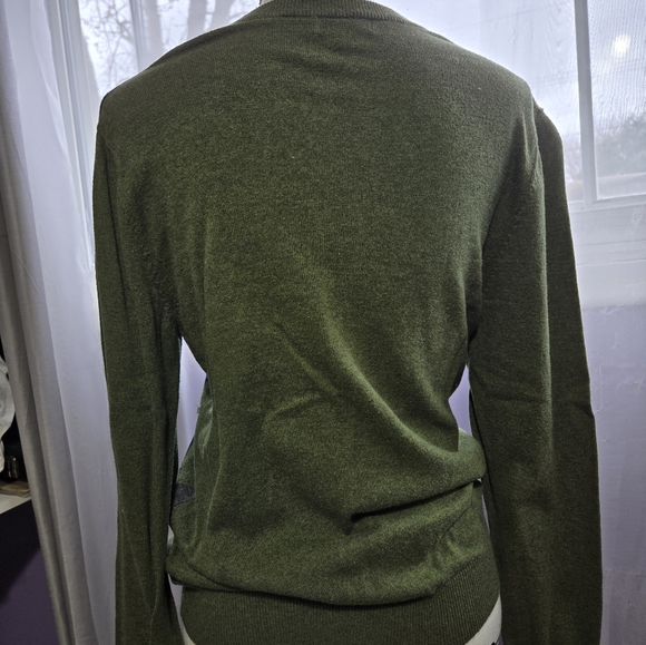 Green argyle sweater - Picture 4 of 4